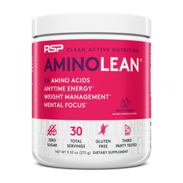 RSP Nutrition | Amino Lean | Energy and Weight Loss formula | 30 Servings