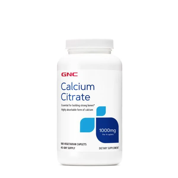 GNC Calcium Citrate 1000 mg - 180 caplets ( Imported- USA)