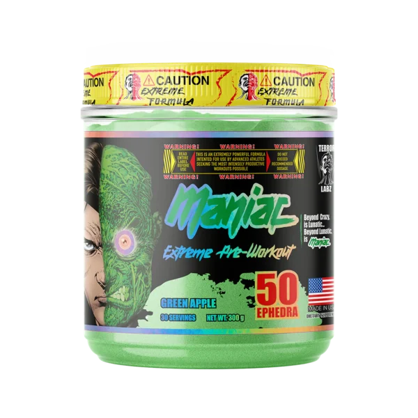 Terror Labz | Maniac | Extreme Pre Workout | 300g (30 Servings)