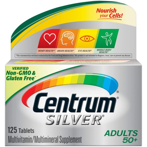 Centrum Silver Adult  50+ Multivitamin Vitamin D3 | 125 Tablets