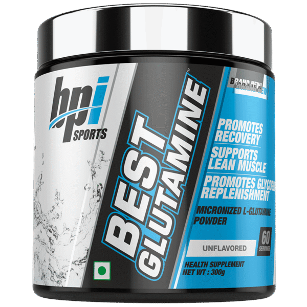 BPI Sports | Best Glutamine | Unflavored- 300 gm | 60 Servings