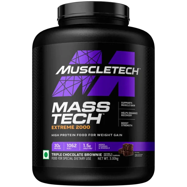 MuscleTech | Mass-Tech Etreme 2000 | High Protein Gainer | 3 kg