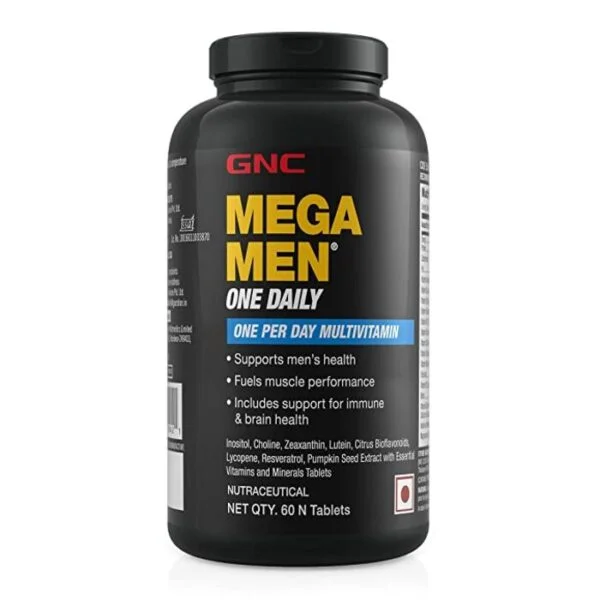 GNC | Mega Men One Daily Multivitamin | 60 Tablets (30N*2)