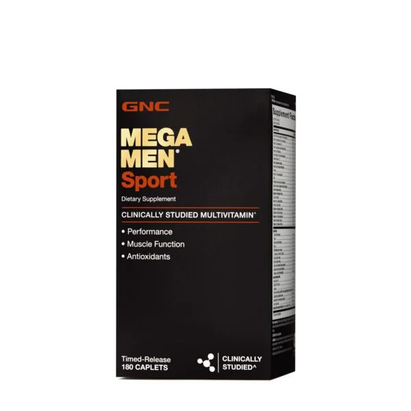 GNC Mega Men Sport Multivitamin - 180 Caplets ( Imported- USA )