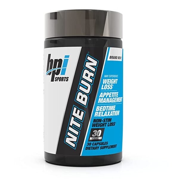 BPI Sports | Nite-Burn | Fat Burner | Weight loss | Sleep support | 30 Capsules