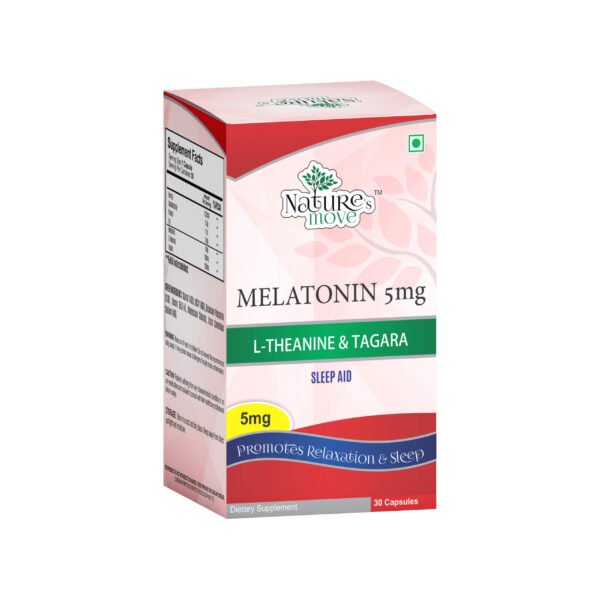 Melatonin 5mg | L-Theanine 100mg | Tagara 250mg 30 Capsules