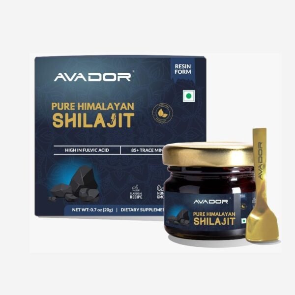 AVADOR 20Gms Himalayan Shilajit Resin 20gm | High Fulvic Acid (Includes Free Spoon)