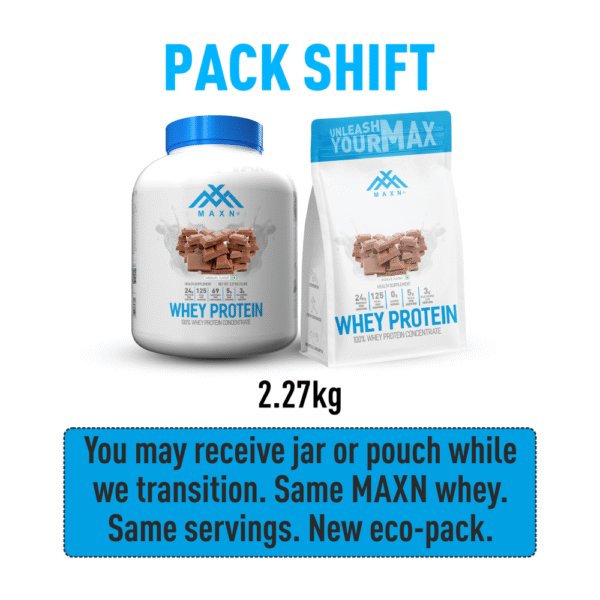 MAXN 100% Whey Protein Concentrate 5lbs | 2.27kg | 69 Servings