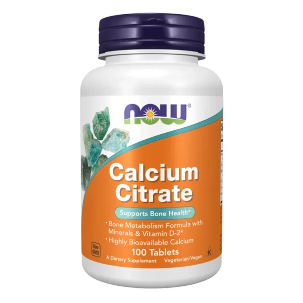 Now Foods | Calcium Citrate | Supports Bone Health | 100 Tablets