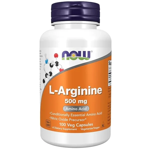 Now Foods L-Arginine 500mg - 100 Veg Capsules