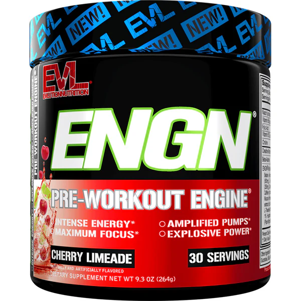 EVLution Nutrition | ENGN | Pre-Workout Engine | Cherry Limeade (270GM)