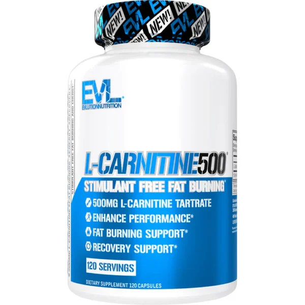 EVLution Nutrition | L-Carnitine500 | 120 Capsules