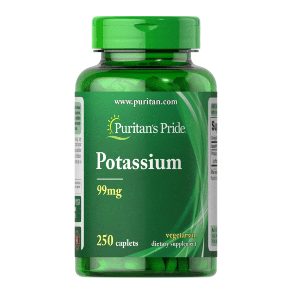 Puritan's Pride | Potassium 99MG | 250 Caplets
