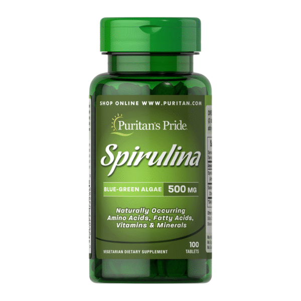 Puritan's Pride | Spirulina 500MG | 100 Tablets