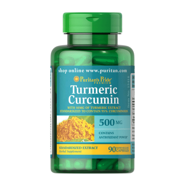 Puritan's Pride | Turmeric Curcumin 500MG | 90 Capsules