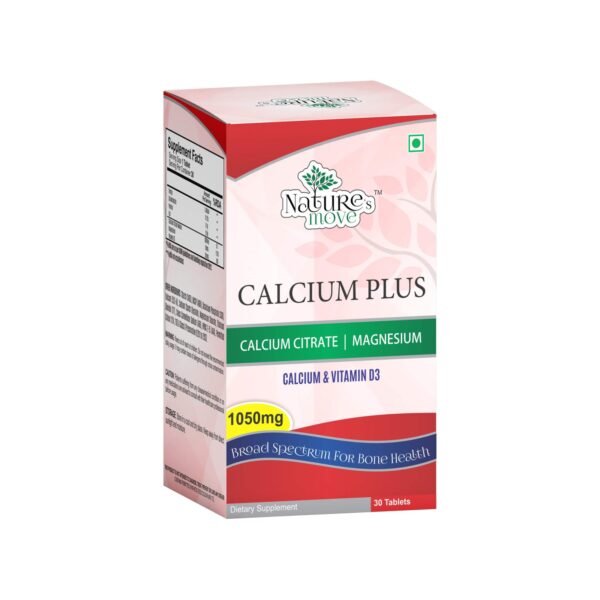 Calcium Plus | Calcium Citrate | Vitamin D3 1050mg 30 Capsules