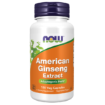 Now Foods American Ginseng Extract 1000 mg - 100 Veg Capsules