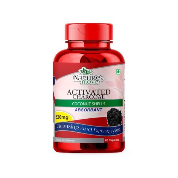 Activated Charcoal 520mg | 60 Capsules