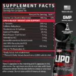 Nutrex Research | Lipo-6 Black | Extreme Fat Burner | 120 Capsules - Image 2