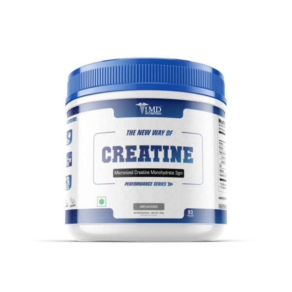 1MD Nutrition | Creatine Monohydrate | Unflavored | 250 gm | 83 Servings