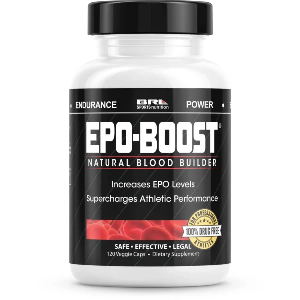 BRL Sports | EPO-BOOST Natural Blood Builder, RBC Support - 120 Veg Capsules (Made in USA)