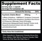 Insane Labz | Psychotic Diablo | Thermogenic Fat Burner for Men and Women | 60 Servings - Image 3