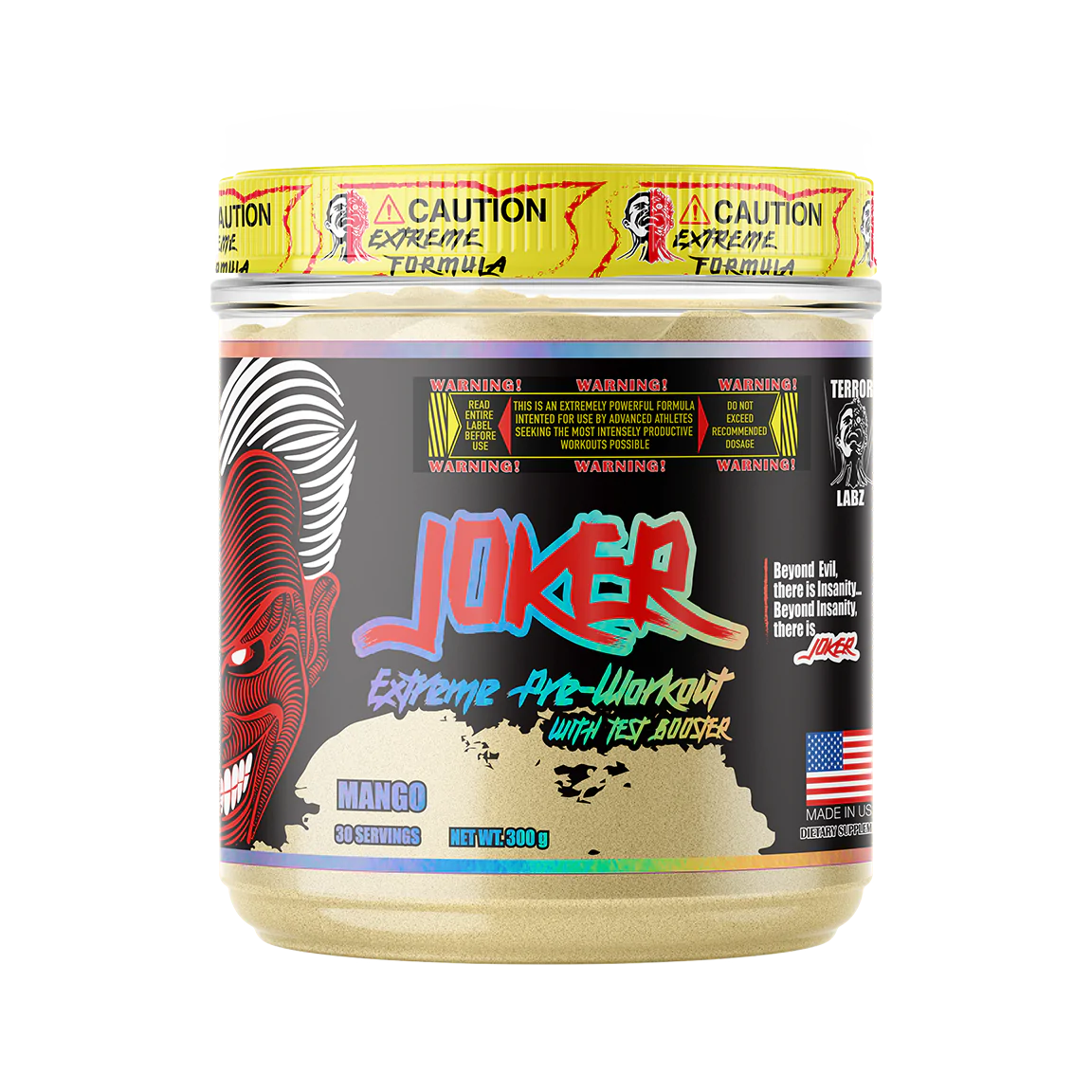 JOKER-MANGO-1.webp Terror Labz | Joker | Extreme Pre Workout | 30 Servings - Image 1
