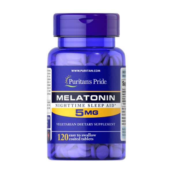 Puritan's Pride | Melatonin 5MG | 120 Coated Tablets