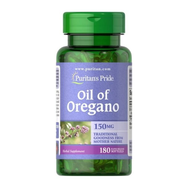 Puritan's Pride | Oil of Oregano 150MG | 180 Rapid Release Softgels