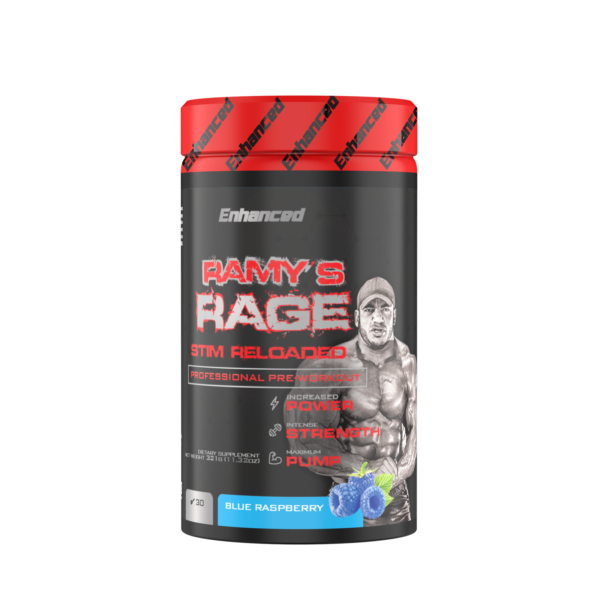 Enhanced Labs | Ramy's Rage | Stimulating Pre Workout | 60 Servings
