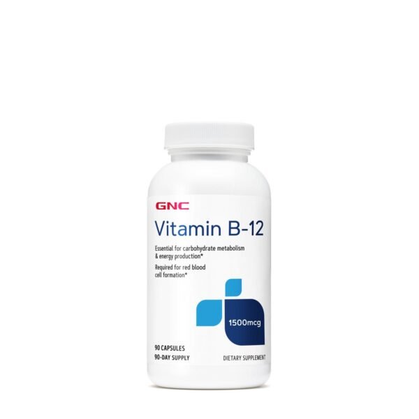 GNC Vitamin B-12 1500 mcg - 90 Capsules ( Imported- USA )