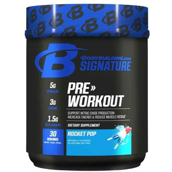 Bodybuilding.com Signature Pre-Workout | Rocket Popsicle Flavour | 30 Servings