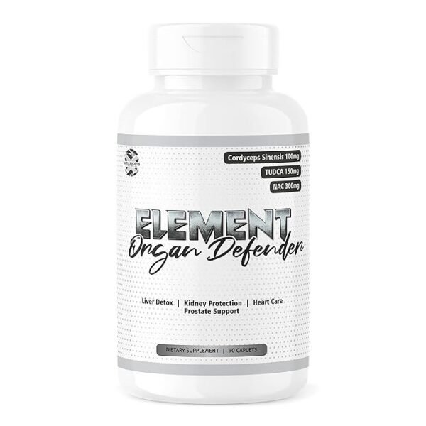 Wellsports | Element Organ Defender | liver detox | Organ Support | TUDCA | Cordyceps Sinesis | NAC | Kidney Supports | Prostate - 90  Caplets