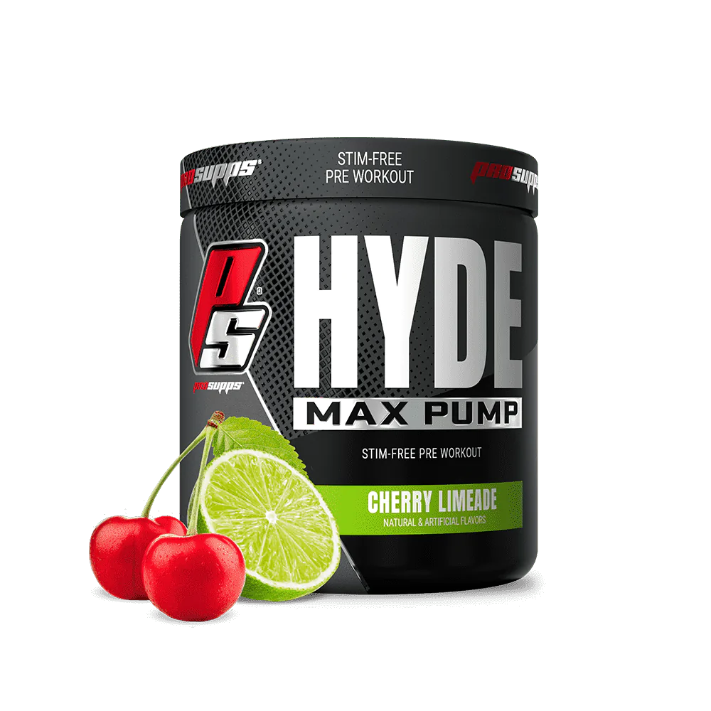 hyde-max-pump-cherry-limeade-flavor-1.webp ProSupps | Hyde Max Pump | Stimulant Free Pre-Workout | 25 Servings - Image 1