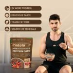 Pintola High Protein Oats - 1 Kg , Dark Chocolate | Pack of 2 - Image 6