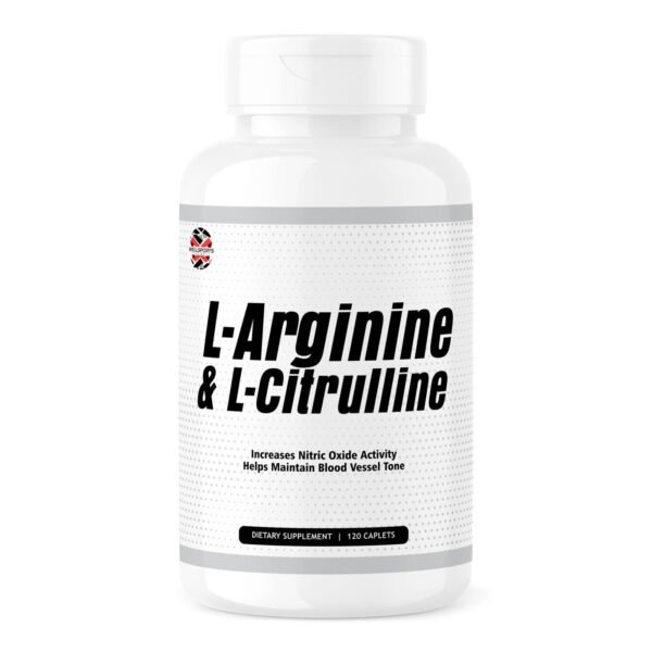 Wellsports | L-Arginine & L-Citrulline | Nitric Oxide Booster - 120 Caplets