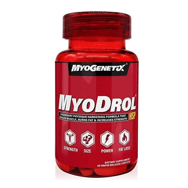 Myogenetix | Myodrol-HSP | 100% Natural Plant Isoflavone Extract | 30 Caplets