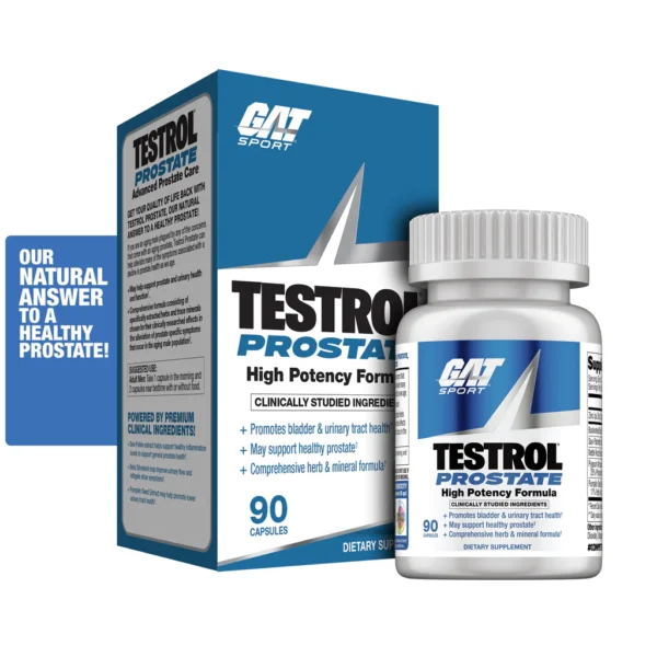 GAT Sport | Testrol Prostate | Testosterone Booster with Prostate Health | 90 Capsules