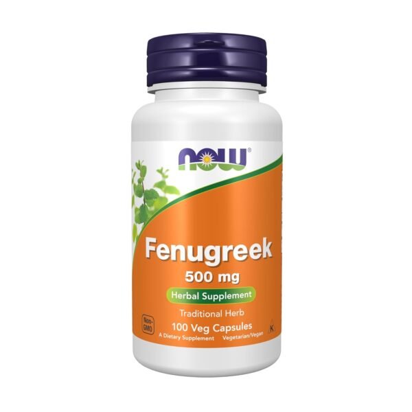 Now Foods | Fenugreek 500MG | Herbal Supplement | 100 Veg Capsules