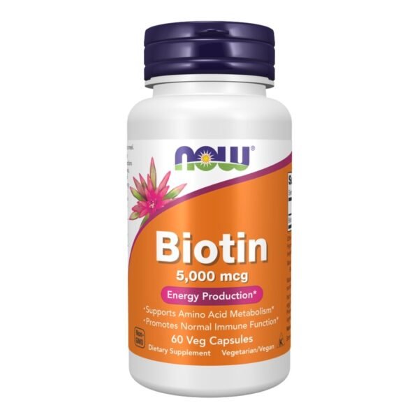 Now Foods | Biotin 5000MCG | Energy Production