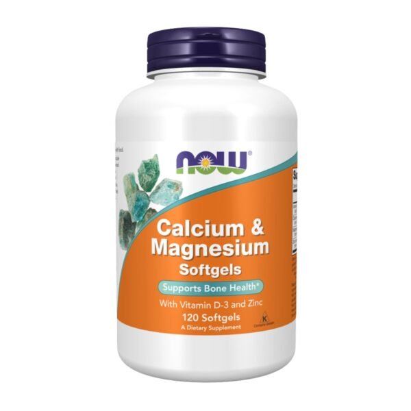 Now Foods | Calcium & Magnesium | Vitamin D3 and Zinc | 120 Softgels