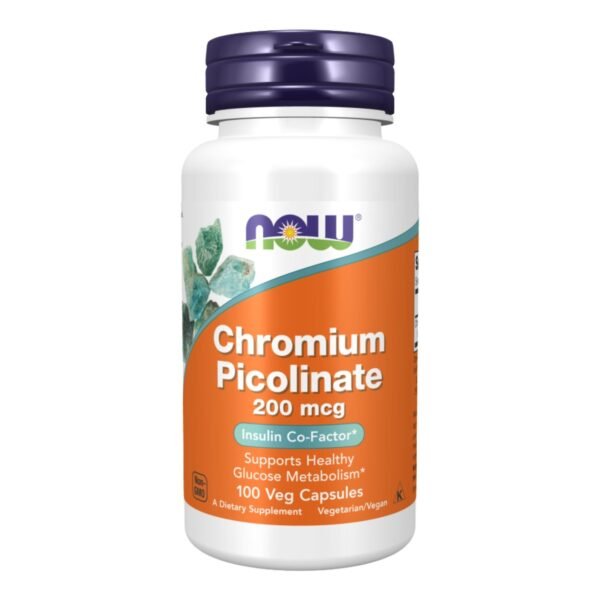 Now Foods | Chromium Picolinate 200MCG | 100 Veg Capsules