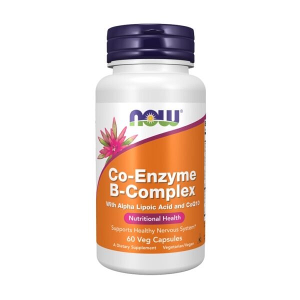 Now Foods | Co-Enzyme B-Complex | ALA and CoQ10 | 60 Veg Capsules