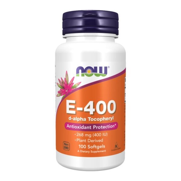 Now Foods | E-400 | D-Alpha Tocopheryl 268MG (400 IU) | 100 Softgels