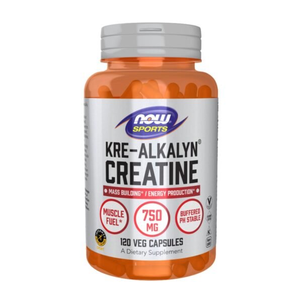 Now Foods | Kre-Alkalyn Creatine 750MG | 120 Veg Capsules