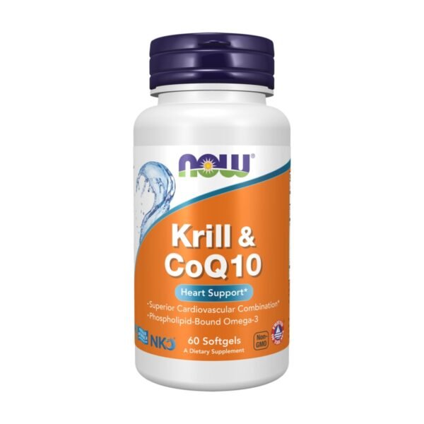 Now Foods | Krill & CoQ10 | 60 Softgels