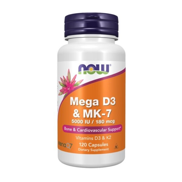 Now Foods | Mega D3 & MK-7 | 5000 IU / 180MCG