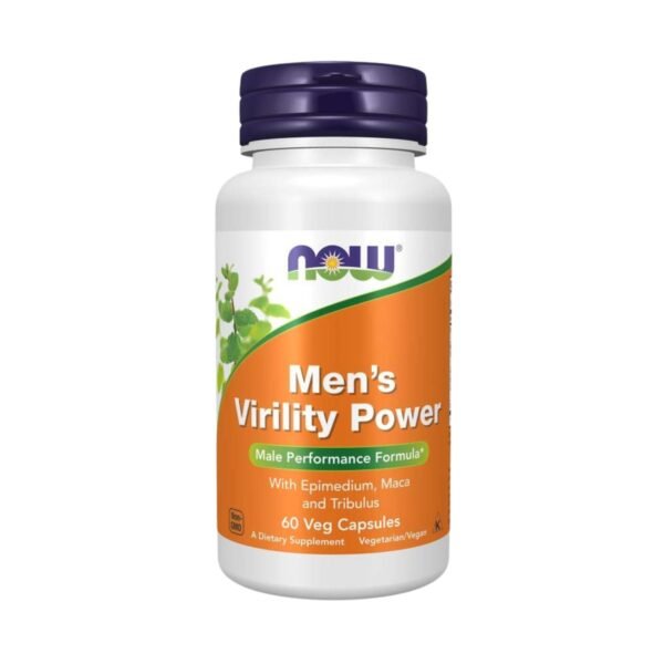 Now Foods | Mens Virility Power | Epimedium, Maca and Tribulus | 60 Veg Capsules