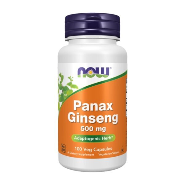 Now Foods | Panax Ginseng 500MG | 100 Veg Capsules
