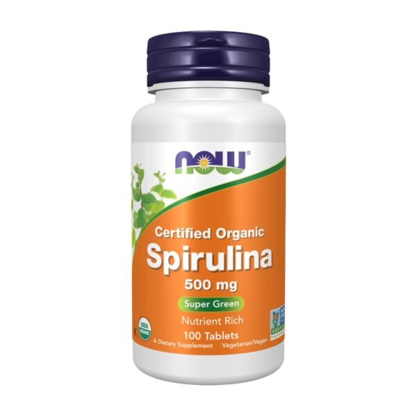 Now Foods | Organic Spirulina 500MG | 100 Tablets